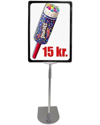 Prisrammesæt  Alu Fod Og Stang  Sort A3 Ramme  29     42cm