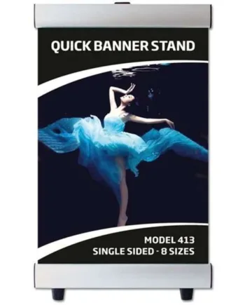 Quick Banner Stand  Enkeltsidet  100   140 Cm