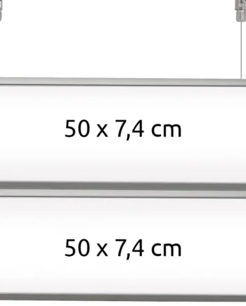 Skiltesystem Til Loftmontage  Dobbeltsidet    Stk  50   14   Cm