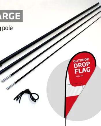 Sort Stang Til Outdoor Drop Flag  Large