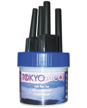 Tokyo Alco  Sæt Med   Filtpenne  Blå