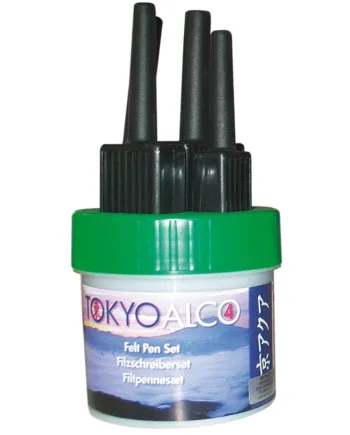 Tokyo Alco  Sæt Med   Filtpenne  Grøn