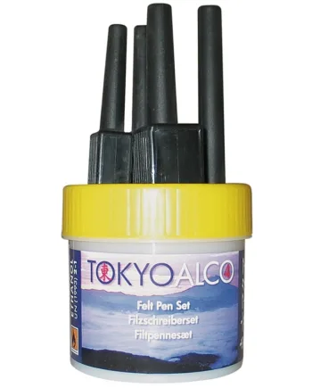Tokyo Alco  Sæt Med   Filtpenne  Gul