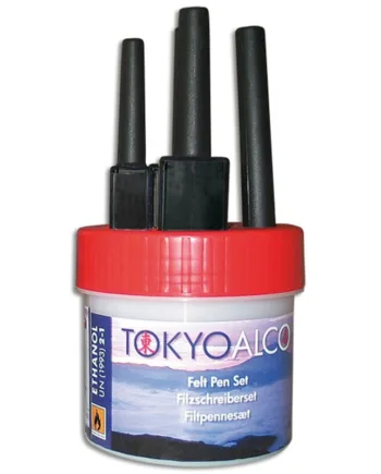 Tokyo Alco  Sæt Med   Filtpenne  Rød