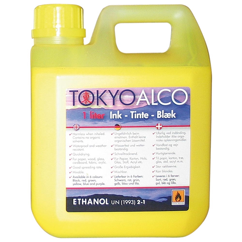 Tokyo Alco Skilteblæk Liter Gul
