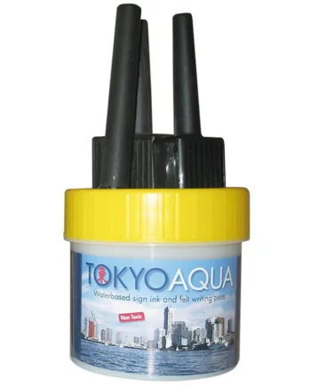 Tokyo Aqua  Sæt Med   Filtpenne  Gul