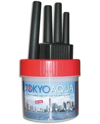 Tokyo Aqua  Sæt Med   Filtpenne  Rød