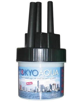 Tokyo Aqua  Sæt Med   Filtpenne  Sort