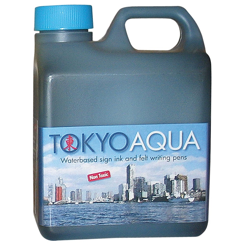 Tokyo Aqua Skilteblæk Liter Blå