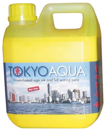Tokyo Aqua Skilteblæk    Liter  Gul