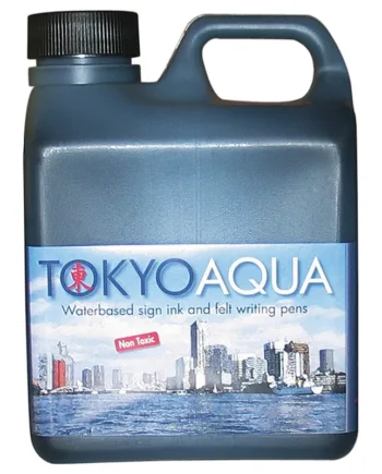 Tokyo Aqua Skilteblæk    Liter  Sort