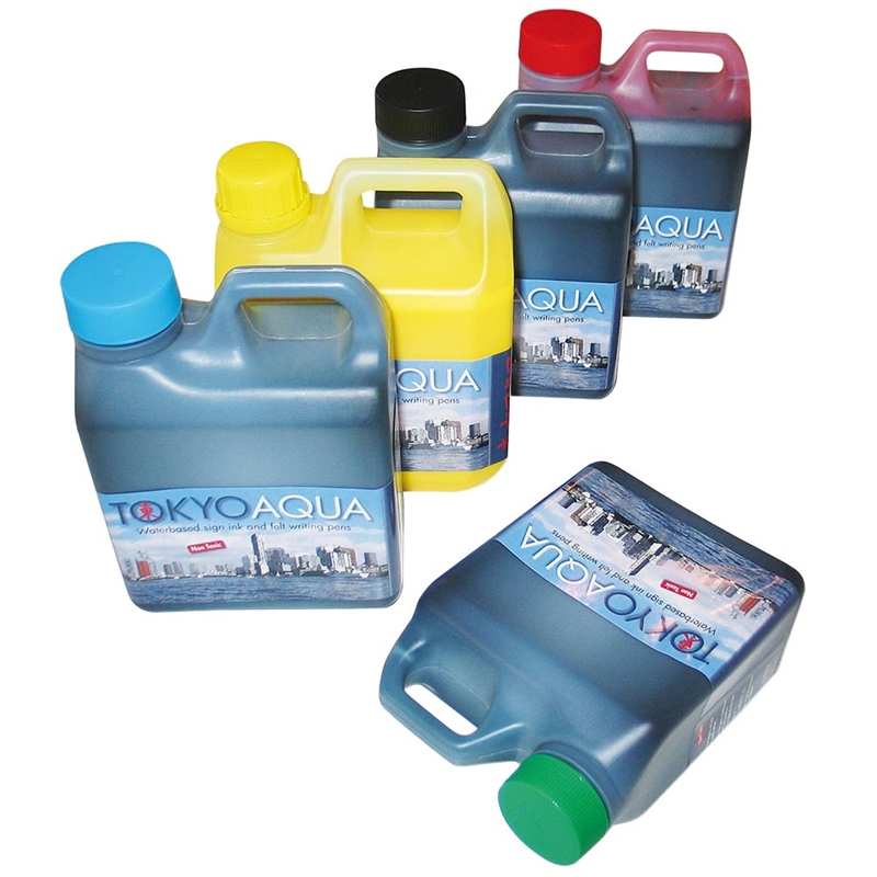 Tokyo Aqua Skilteblæk Liter