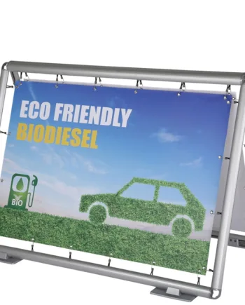Udendørs Omni Bannerstander  Dobbeltsidet  150   100 Cm