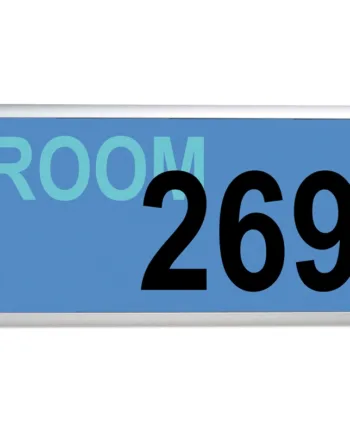 Væg Dørskilt  Alu Sølv  50   14   Cm
