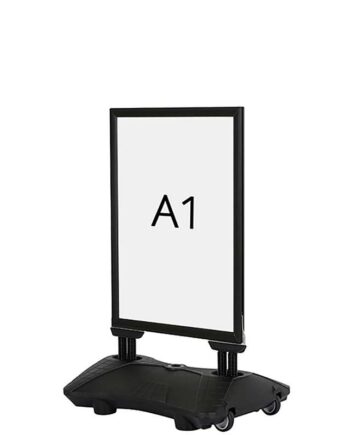 Wind-pro Waterbase Gadeskilt  Sort  A1