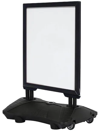 Wind-sign Waterbase Budget Gadeskilt   A1  Sort