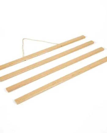 Wood Poster Hanger   Lys Bøg  Plakatliste   Træ  Magnetisk Sæt