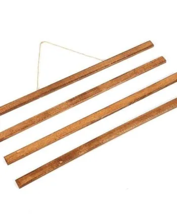 Wood Poster Hanger   Mørk Bøg  Plakatliste   Træ  Magnetisk 60cm Sæt