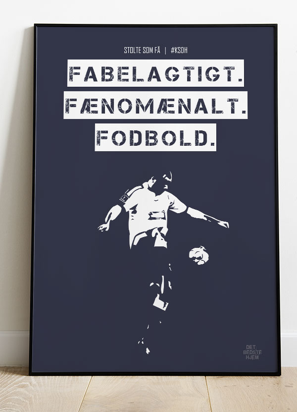 Agf Ksdh Fodboldplakat Fabelagtig Lilla 21   29    A4  Kr  199 -