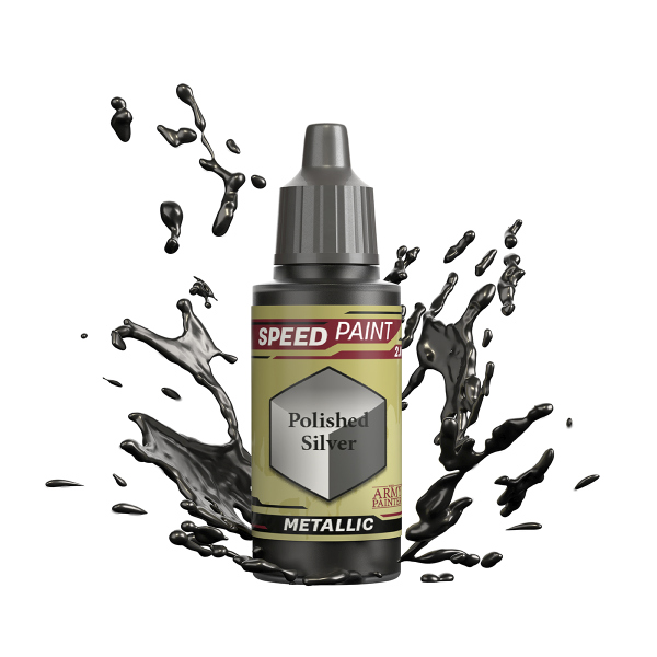 Army Painter Warpaints: Speedpaints     Polished Silver Wp2071