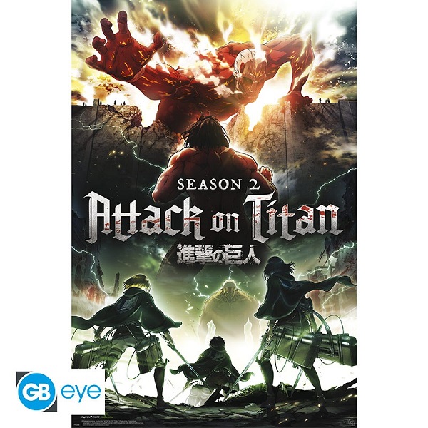 Attack On Titan Key Art S2 Poster Plakat 61x91 5cm