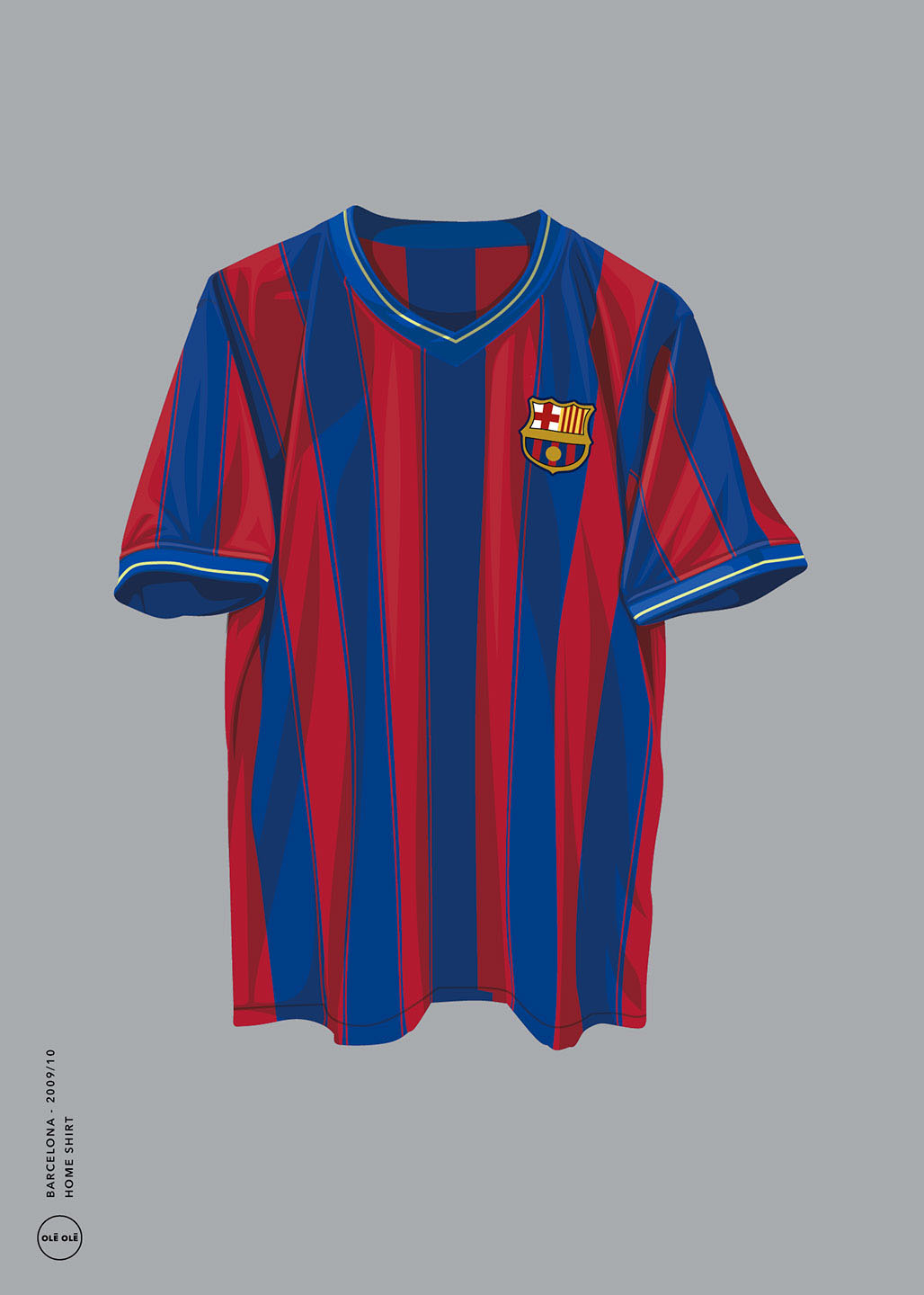 Barcelona Home Shirt 2009 10 Af Olé Olé