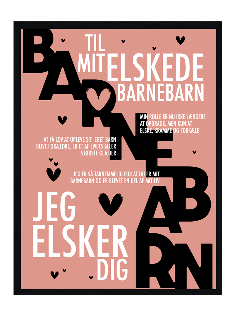 Barnebarn Plakat Personlig Plakat