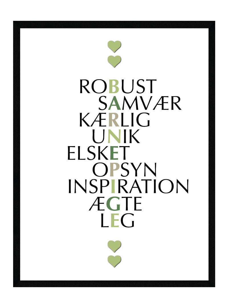 Barnepige Citat Plakat