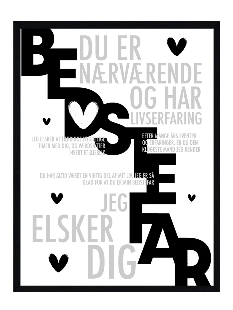 Bedstefar Plakat Personlig Plakat