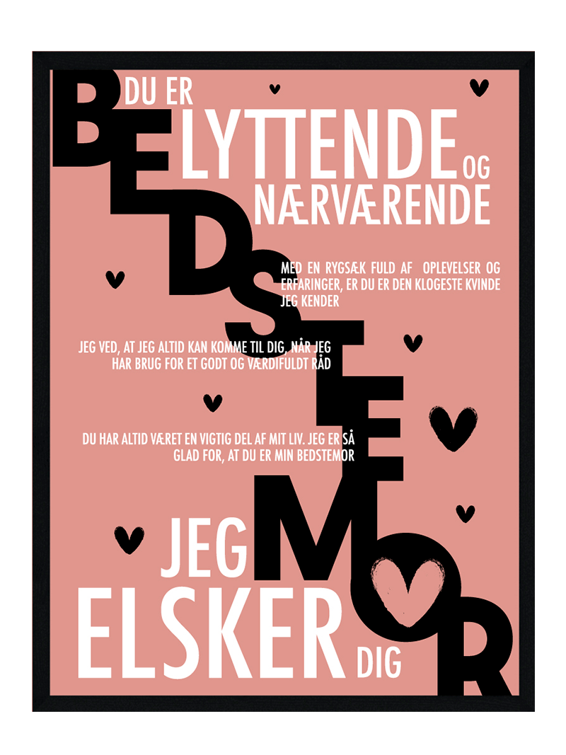 Bedstemor Plakat Personlig Plakat