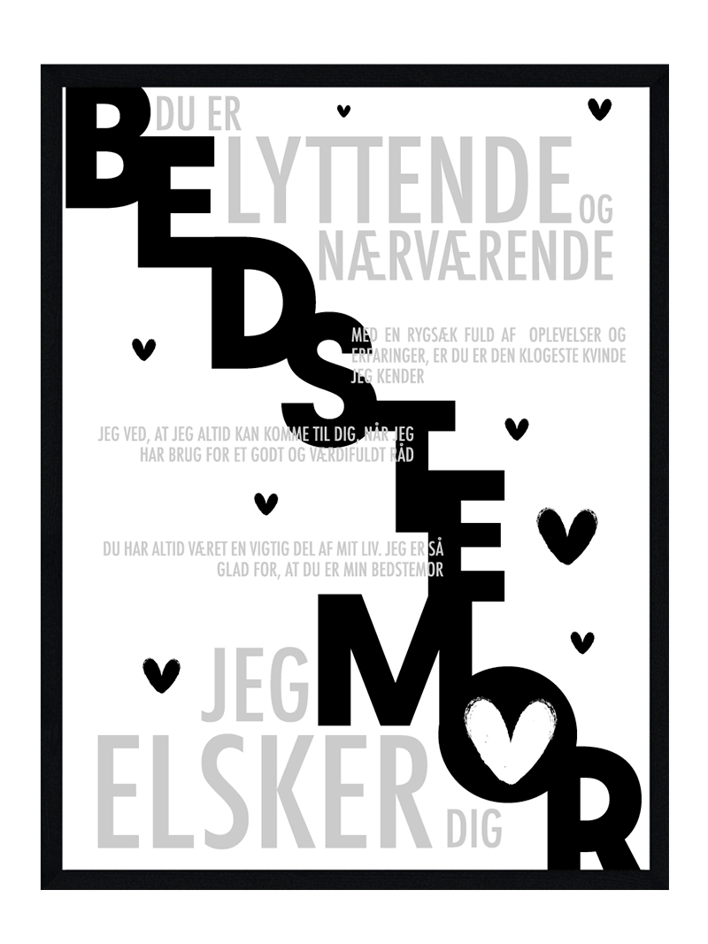 Bedstemor Plakat Personlig Plakat