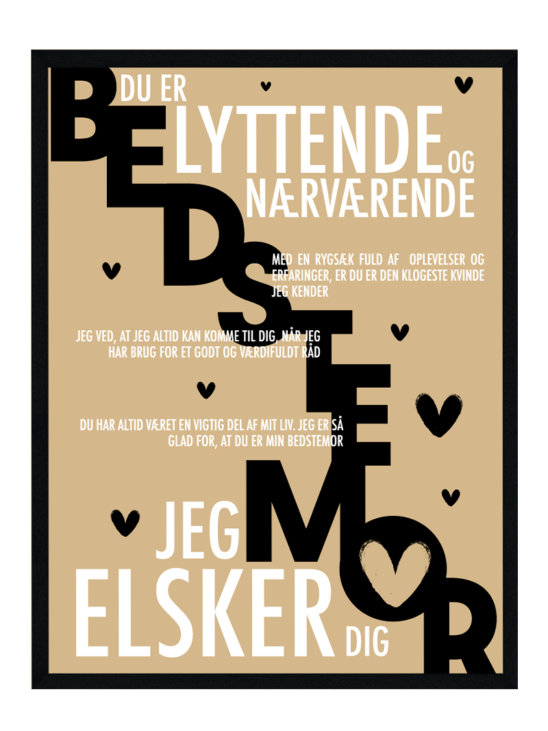 Bedstemor Plakat Personlig Plakat