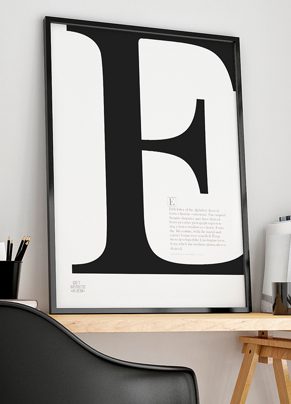 Bogstav  -plakat 21   29    A4  Kr  199 -