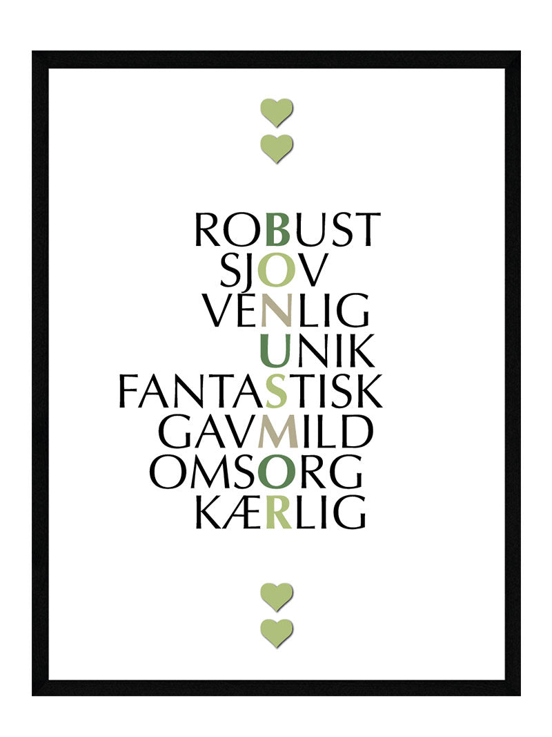 Bonusmor Citat Plakat