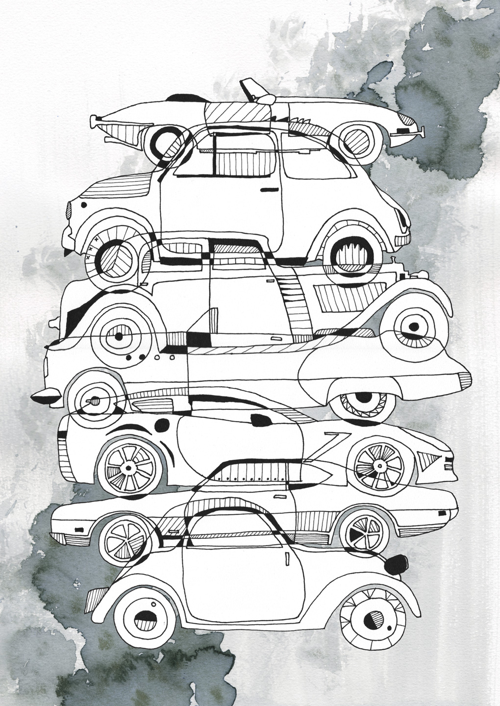 Cars Af   Mile In The Woods