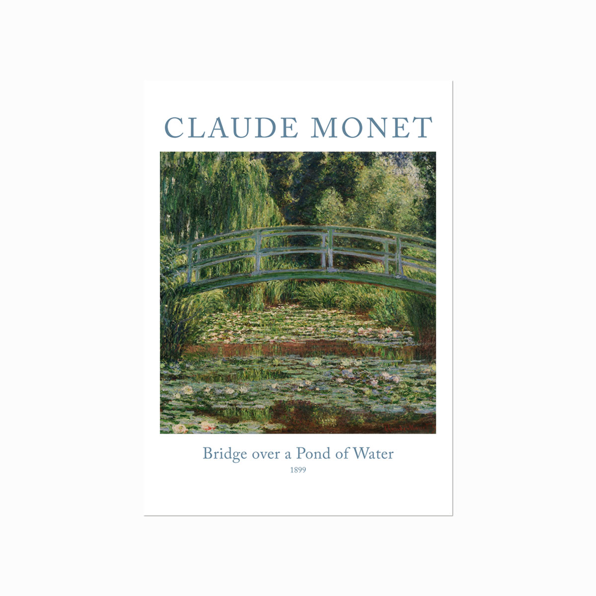 Claude Monet  Bridge Over   Pond Of Water Lilies