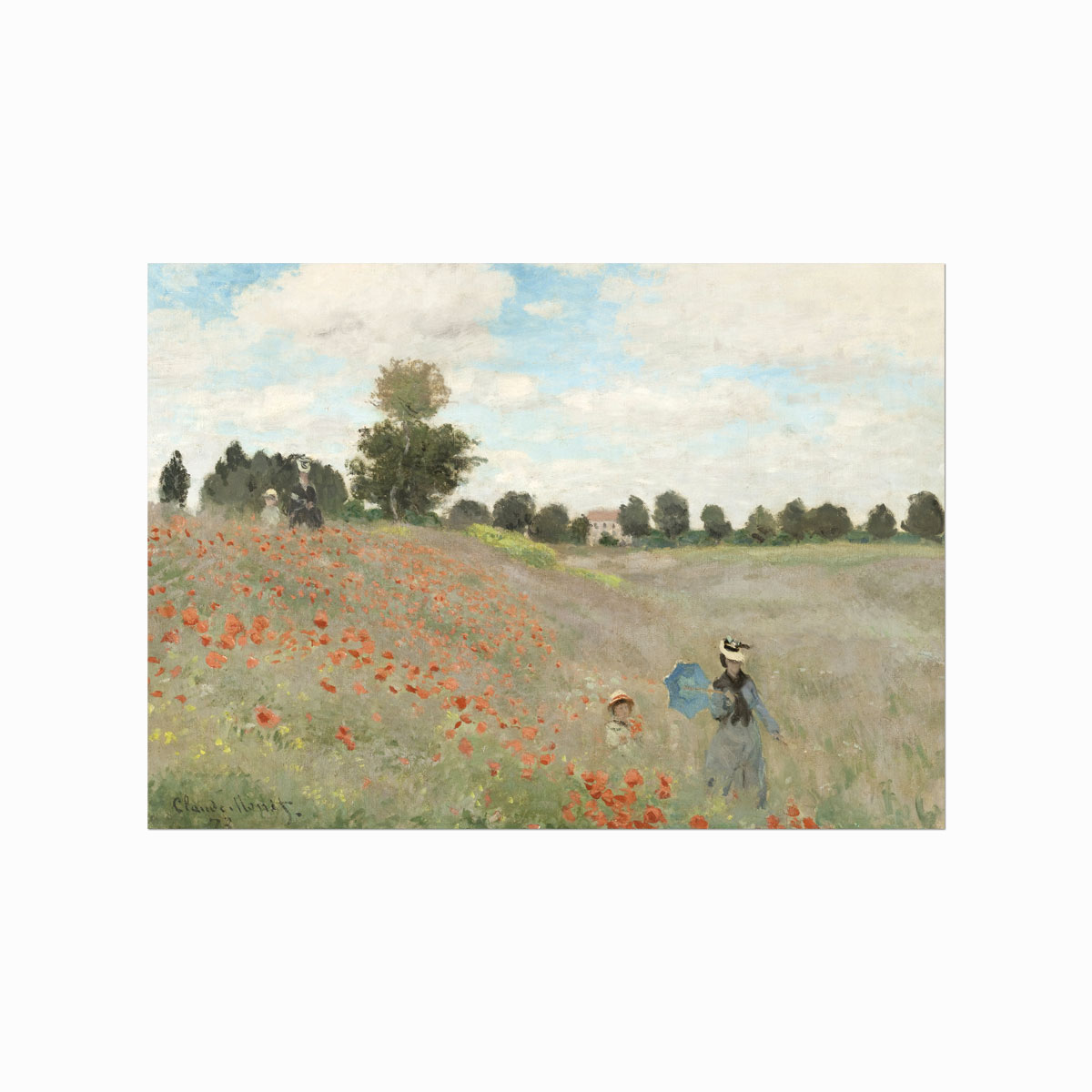 Claude Monet  The Poppy Field Near Argenteuil