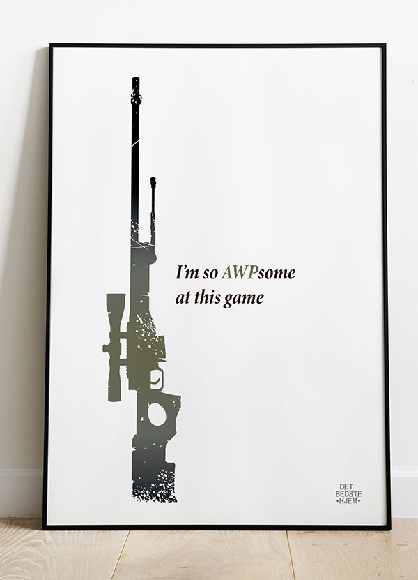 Csgo Plakat     So Awpsome At This Game 21   29    A4  Kr  199 -