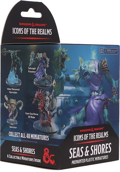 Fantasy Miniatures Set 28 Icons Of The Realms: Seas   Shores Booster Pack    Figurer