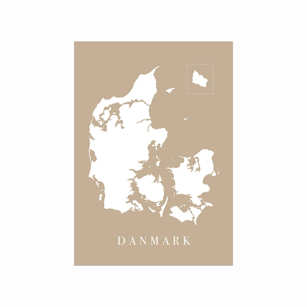 Danmarkskort Sand