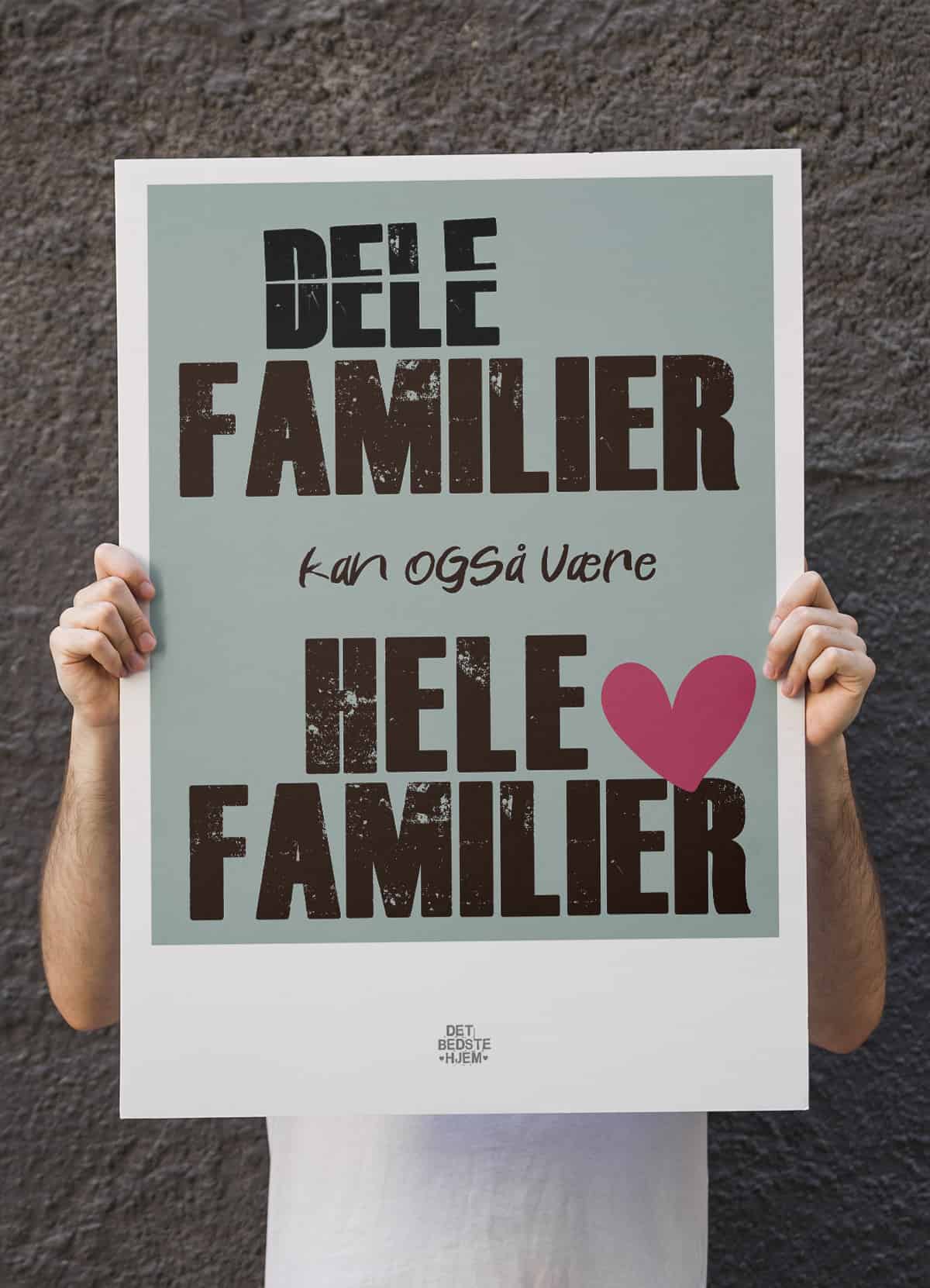 Delefamilier-plakat 21   29    A4  Kr  199 -