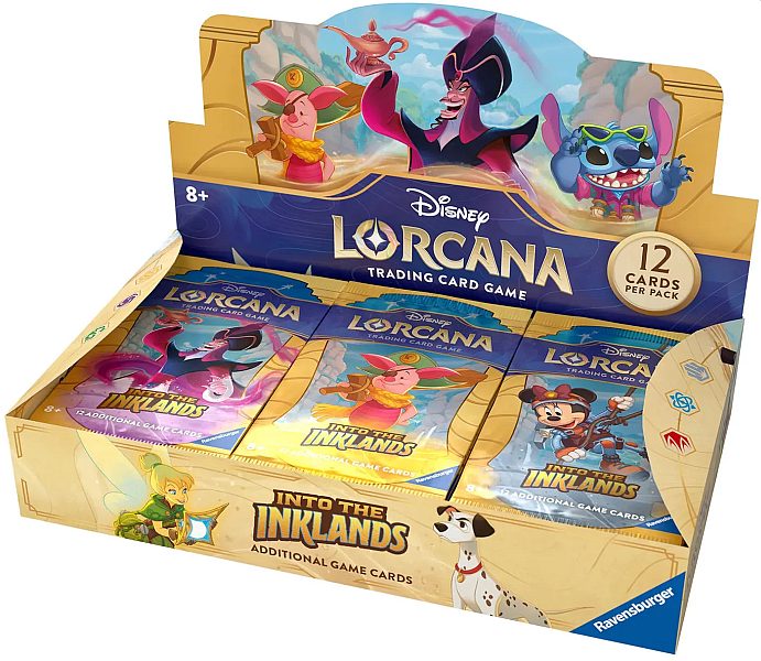 Disney Lorcana Tcg: Set 03 Into The Inklands Booster Display  Box Med 24 Pakker