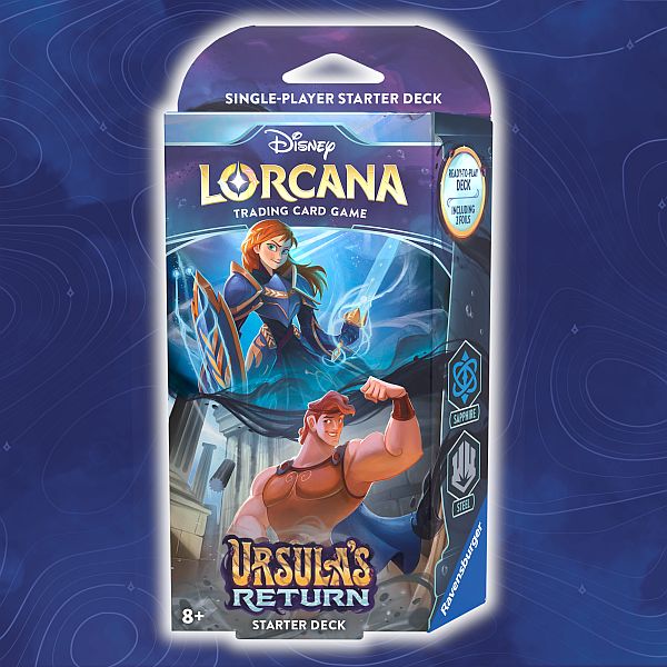 Disney Lorcana Tcg: Set 04 Ursula   Return Starter Deck: Sapphire Steel  Anna   Hercules