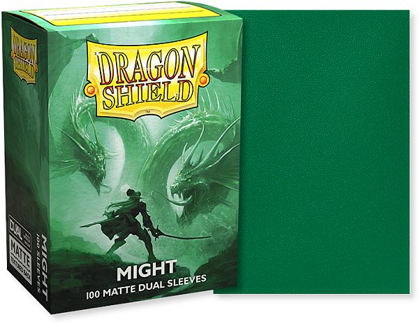 Dragon Shield Deck Protectors Matte Dual: Might 100 Lommer Dragonshield Sleeves  At-15058