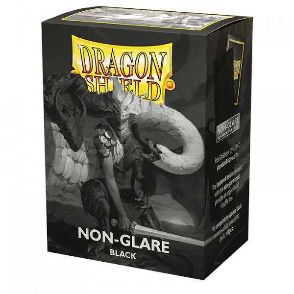 Dragon Shield Deck Protectors Matte Non-glare V2: Black  Sort  100 Lommer Dragonshield Sleeves  At-11822