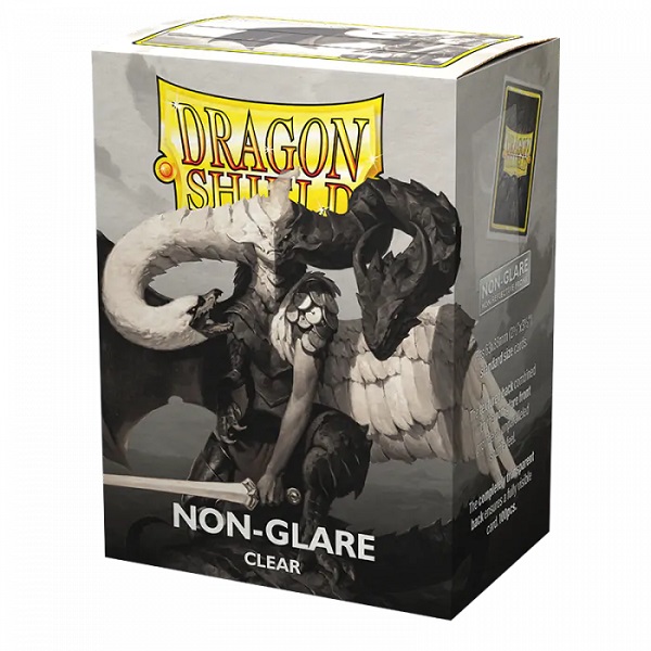 Dragon Shield Deck Protectors Matte Non-glare V2: Clear  Gennemsigtig  100 Lommer Dragonshield Sleeves  At-11821