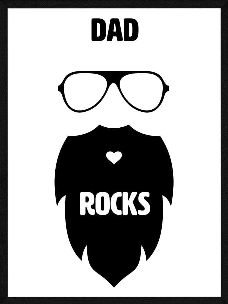 Far Plakat Dad Rocks