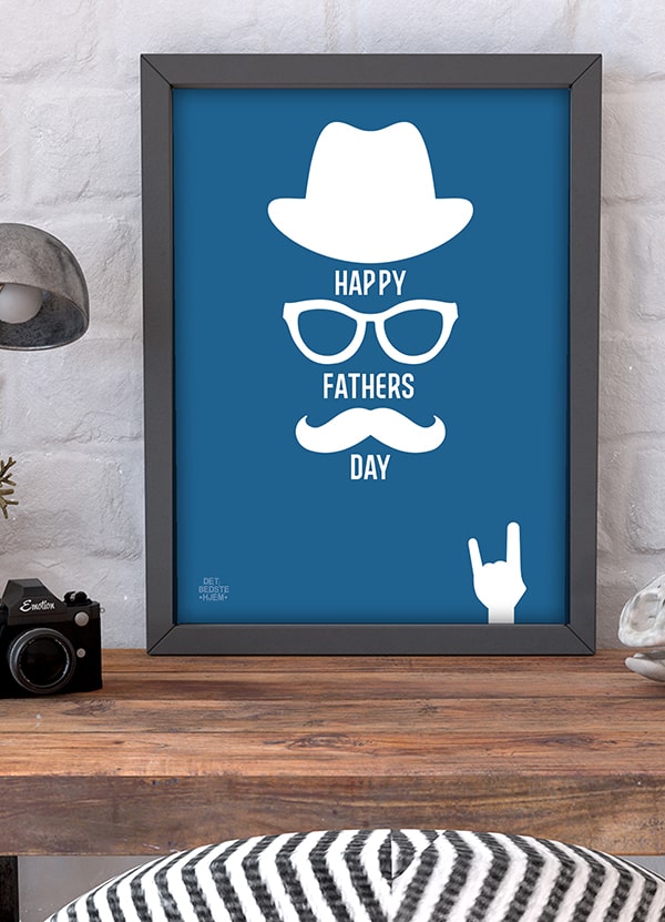 Fars Dag Plakat Happy Fathers Day 21   29    A4  Kr  199 -