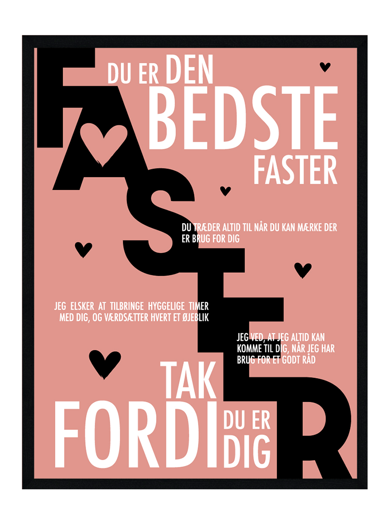 Faster Plakat Personlig Plakat