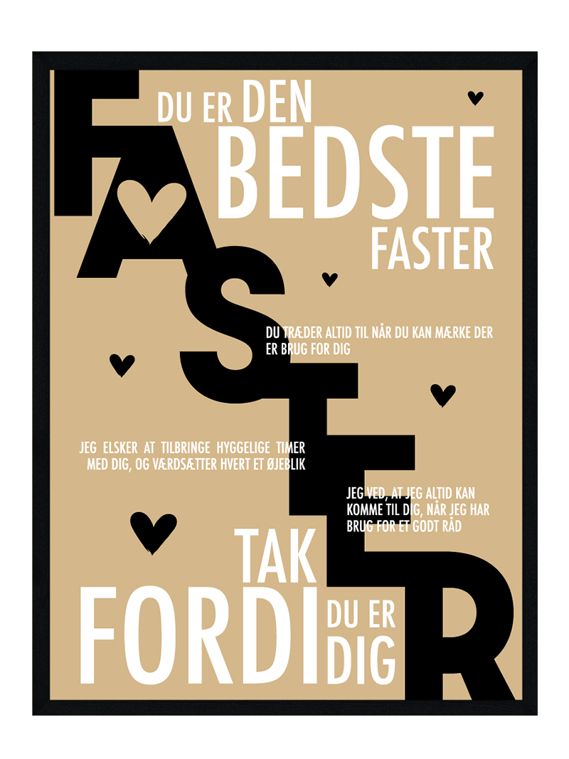 Faster Plakat Personlig Plakat